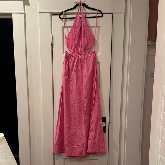 STAUD Apfel Cutout Maxi Dress - Pink Size M - Picture 7 of 11
